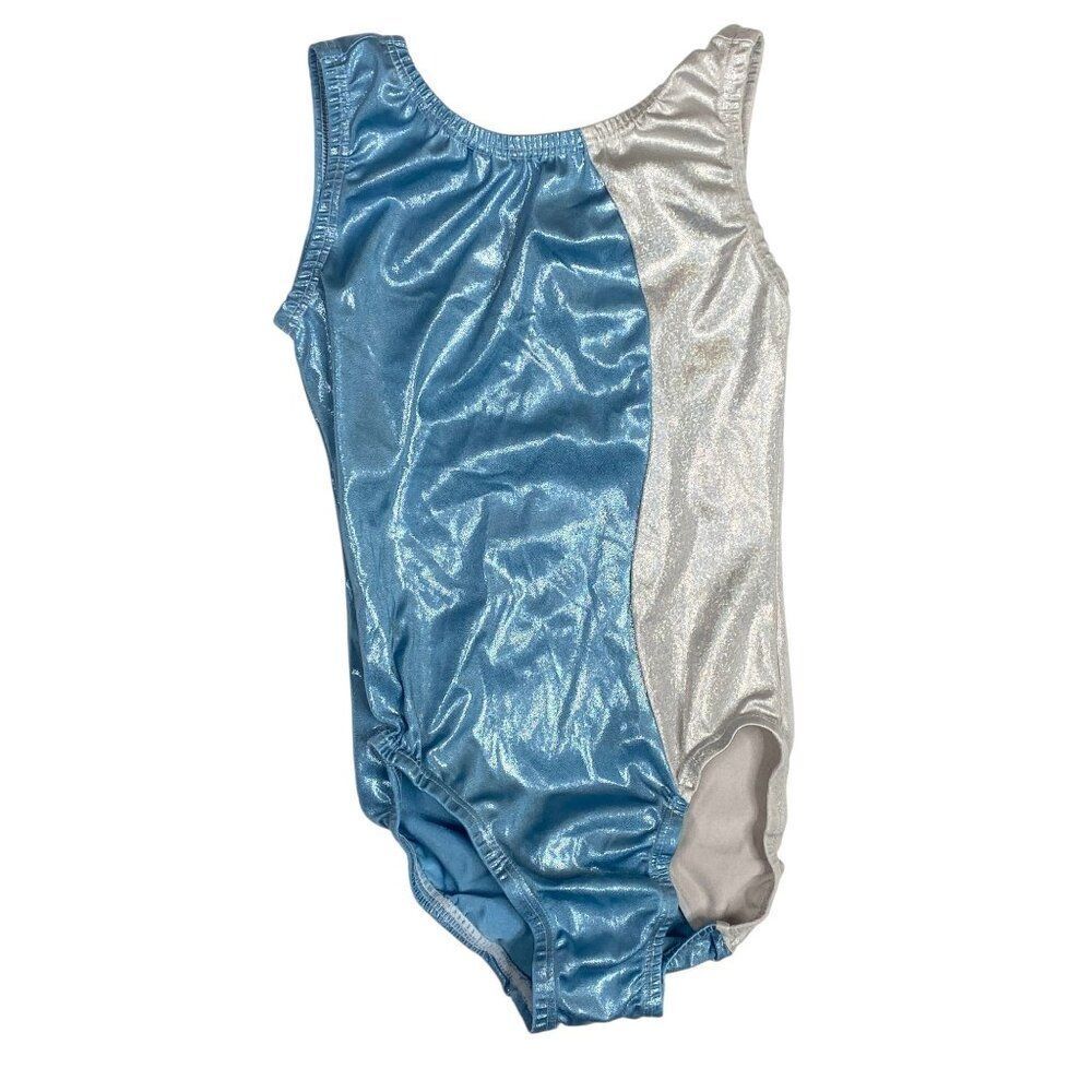 Garland Metallic Foil Gymnastics Dance Leotard Size AXS